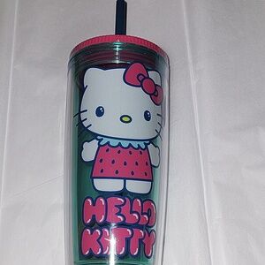 Hello Kitty Tumbler With Spill Proof with Straw